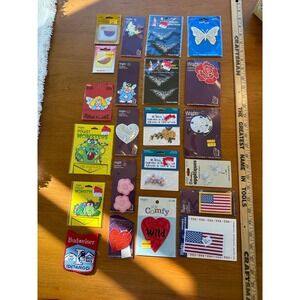 Large lot of sewing appliqués and embellishments